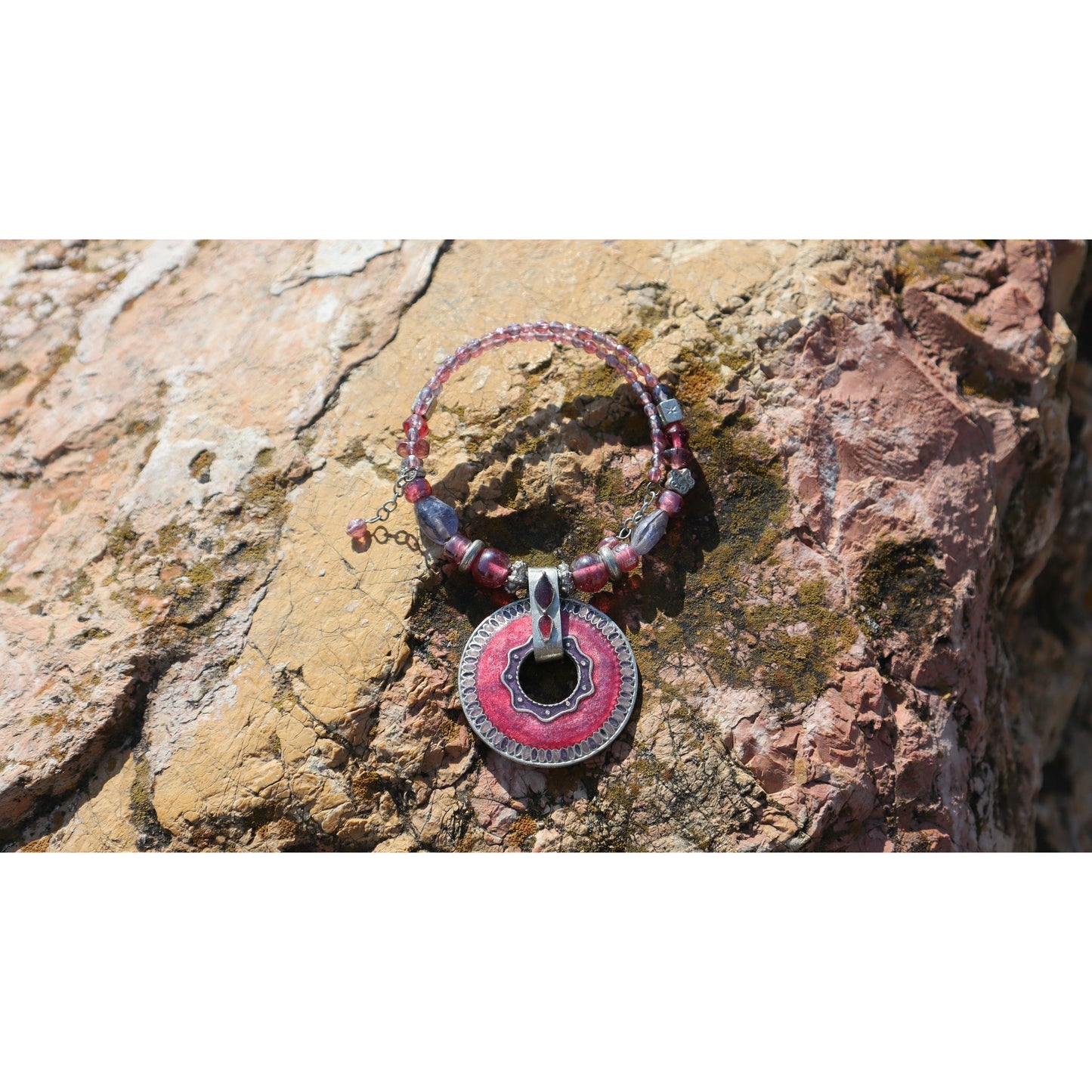 Collier Trésor Rhodonite