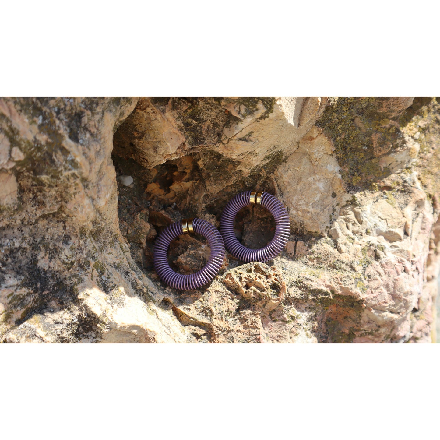 Boucles d'oreilles Spirale Parme
