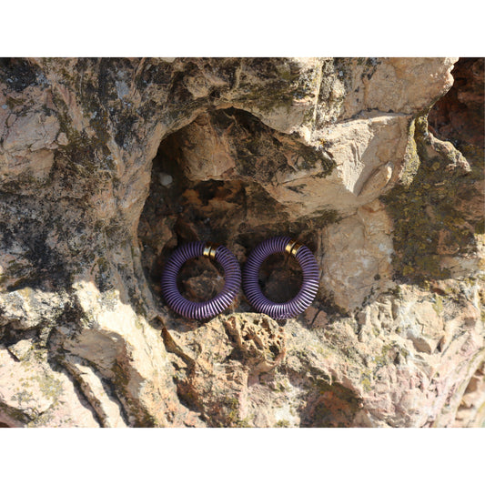 Boucles d'oreilles Spirale Parme