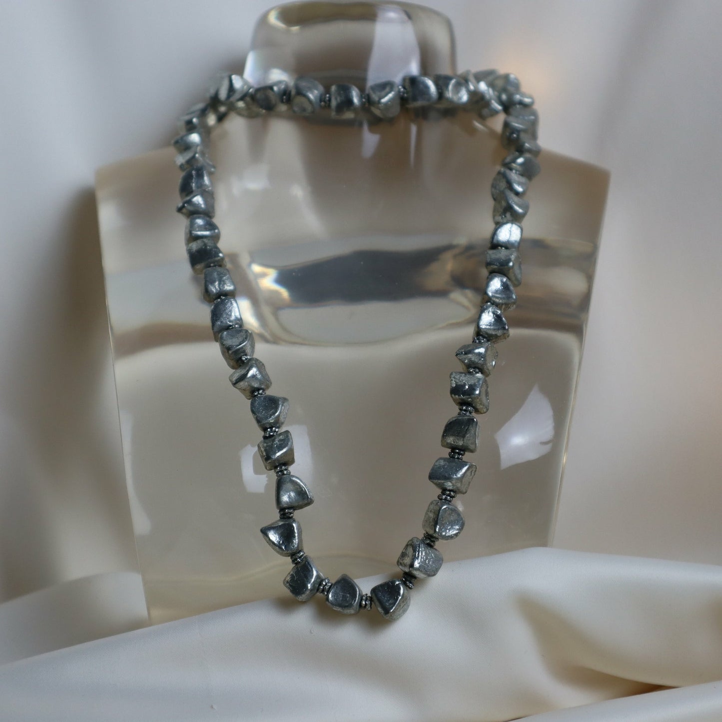 Pyrite Long Necklace