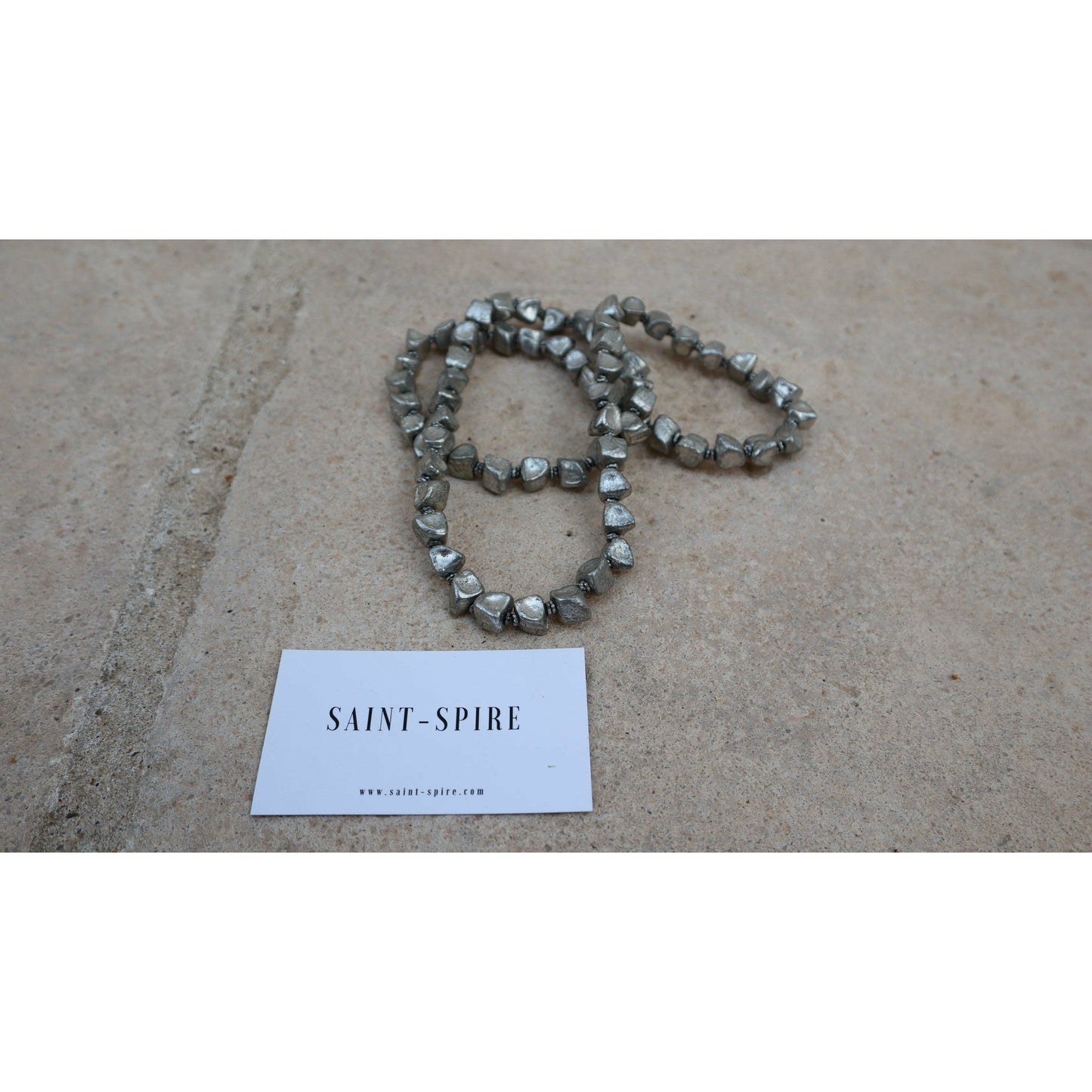 Pyrite Long Necklace